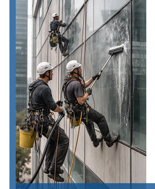Профессиональная высотная мойка фасадов зданий в Реже