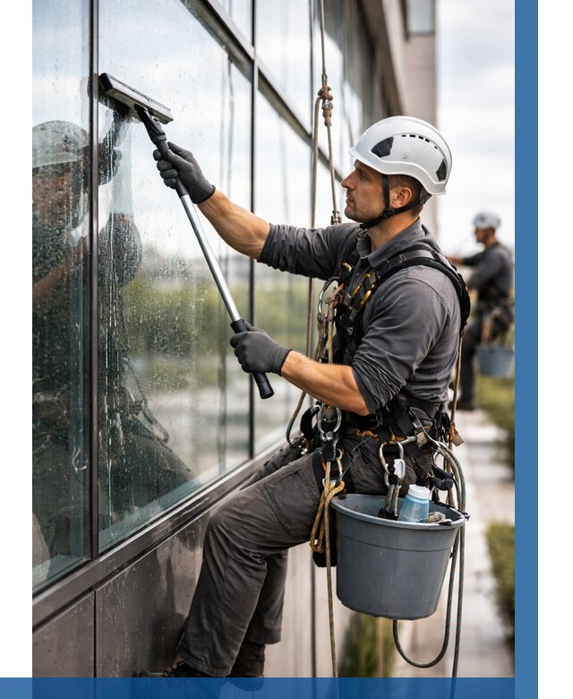 Мойка стеклянных фасадов в Реже от 219 р. | ВЫСОТНИК-Реж