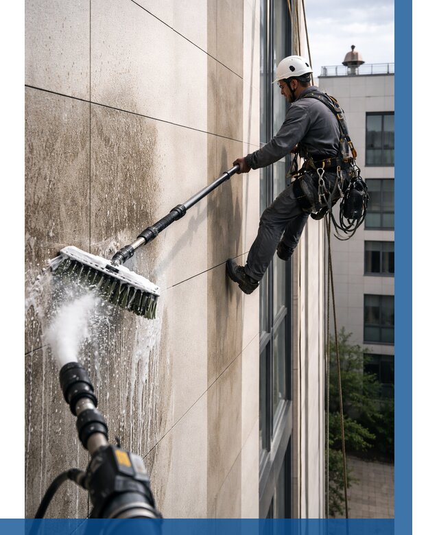 Мойка фасада из керамогранита в Реже от 329 р. | ВЫСОТНИК-Реж