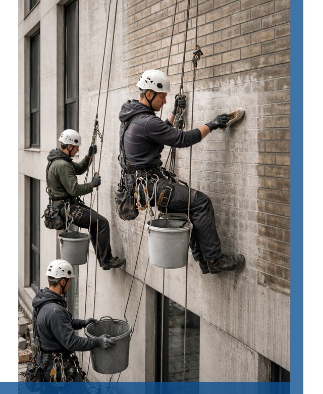 Удаление высолов с фасада в Реже от 274 р. | ВЫСОТНИК-Реж