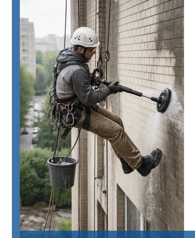 Очистка фасада от копоти в Реже профессионально и безопасно