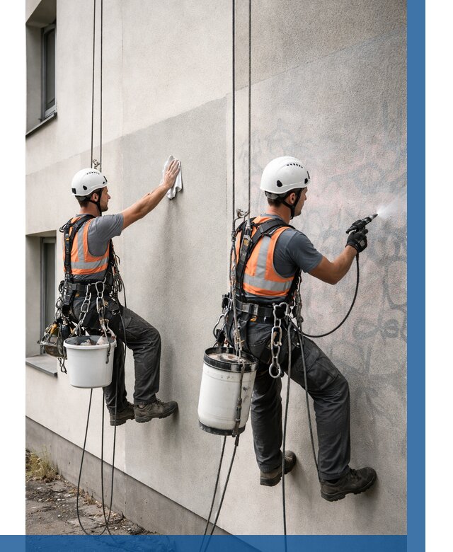 Антиграффити покрытие фасада в Реже от 657 р. | ВЫСОТНИК-Реж