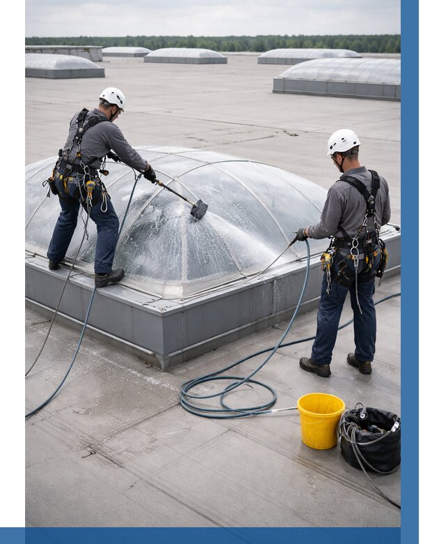 Мойка зенитных фонарей в Реже, заказать от 4929 р. | ВЫСОТНИК-Реж