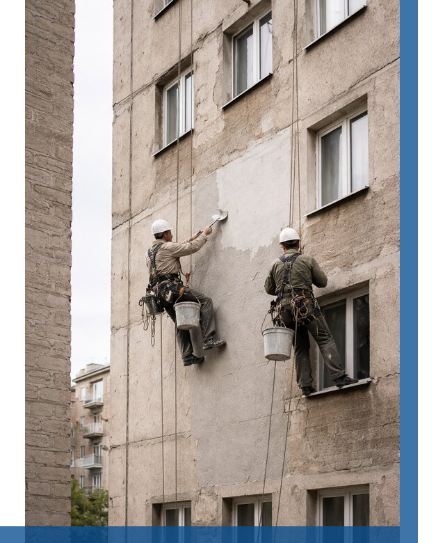 Косметический ремонт фасада в Реже от 1205 р. | ВЫСОТНИК-Реж