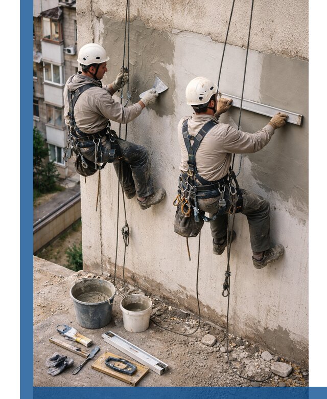 Комплексный ремонт штукатурного фасада с гарантией в Реже