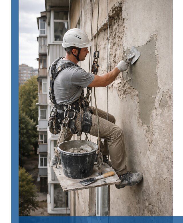 Восстановление фасадной штукатурки в Реже с гарантией качества
