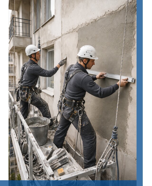 Штукатурка фасада на высоте в Реже от 986 р. | ВЫСОТНИК-Реж