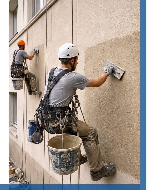 Декоративная штукатурка фасада в Реже от 1314 р. | ВЫСОТНИК-Реж