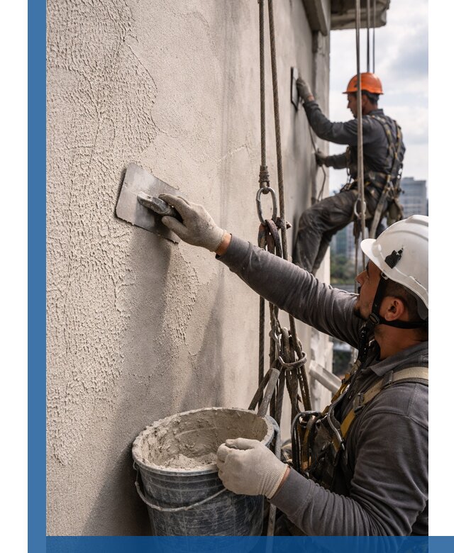 Декоративная штукатурка фасада с утеплением и защитой в Реже