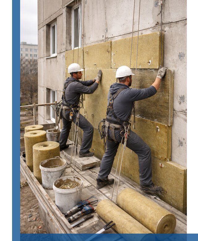 Утепление фасада минватой в Реже под ключ с гарантией