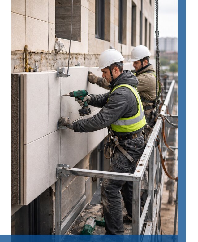 Монтаж фасадных термопанелей в Реже от 1643 р. | ВЫСОТНИК-Реж