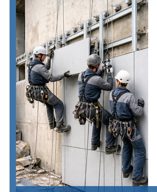 Монтаж вентилируемого фасада в Реже под ключ с гарантией качества