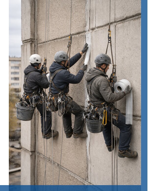 Ремонт межпанельных швов в Реже от 821 р. | ВЫСОТНИК-Реж