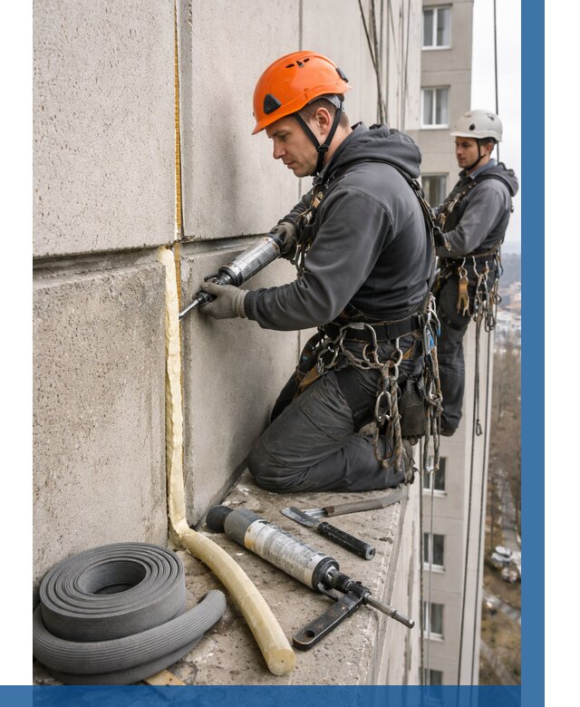 Теплый шов межпанельные швы в Реже от 767 р. | ВЫСОТНИК-Реж