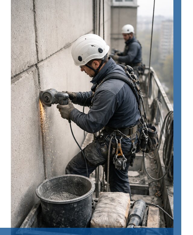 Штробление межпанельных швов в Реже от 1314 р. | ВЫСОТНИК-Реж