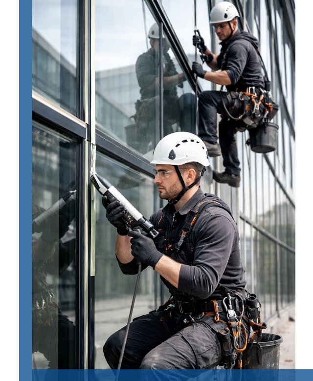 Герметизация витражных швов в Реже для зданий и фасадов