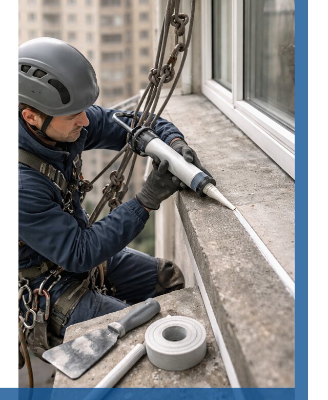 Герметизация балконного козырька в Реже от 4929 р. | ВЫСОТНИК-Реж