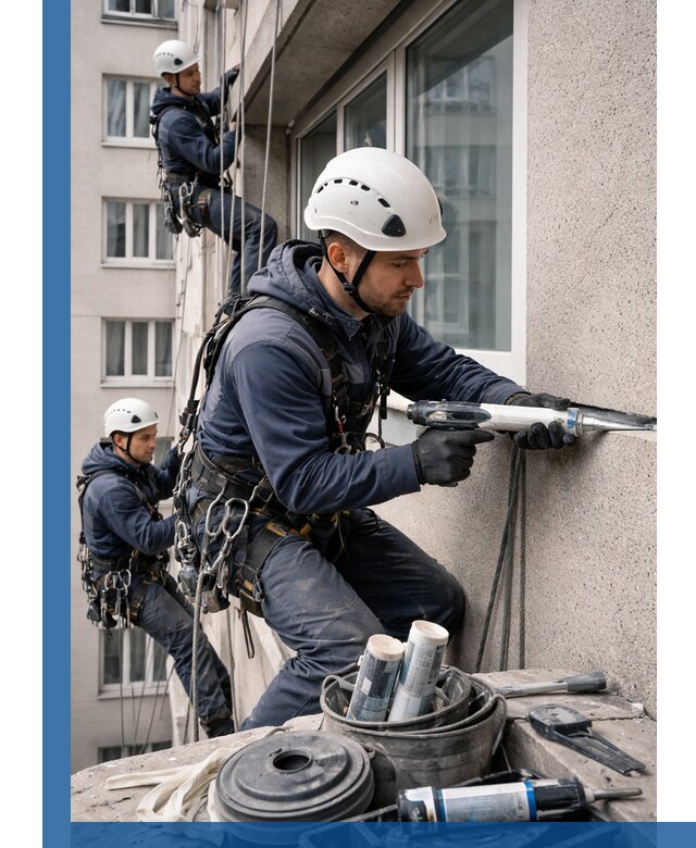 Герметизация швов лоджии в Реже профессионально и надежно