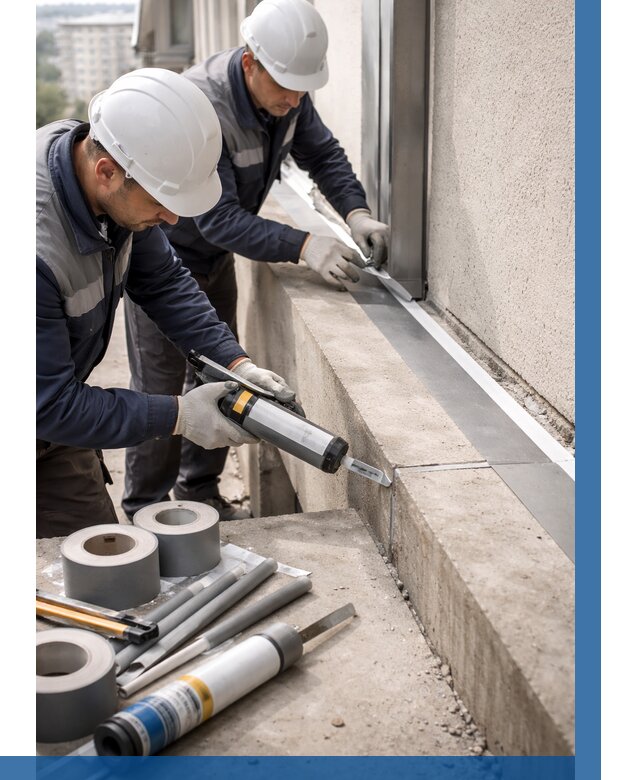 Герметизация примыкания балкона в Реже от 4929 р. | ВЫСОТНИК-Реж