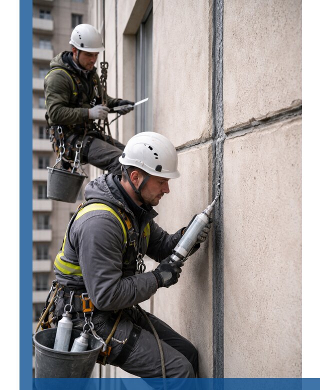 Герметизация деформационных швов фасада в Реже качественно