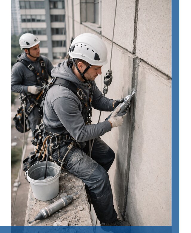 Ремонт деформационных швов здания в Реже от 1095 р. | ВЫСОТНИК-Реж