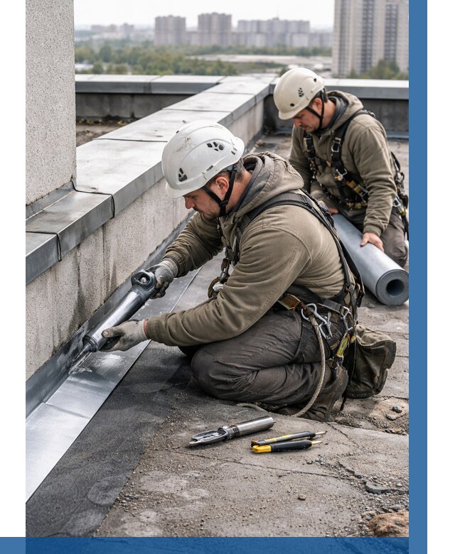 Ремонт кровельных примыканий в Реже от 1314 р. | ВЫСОТНИК-Реж