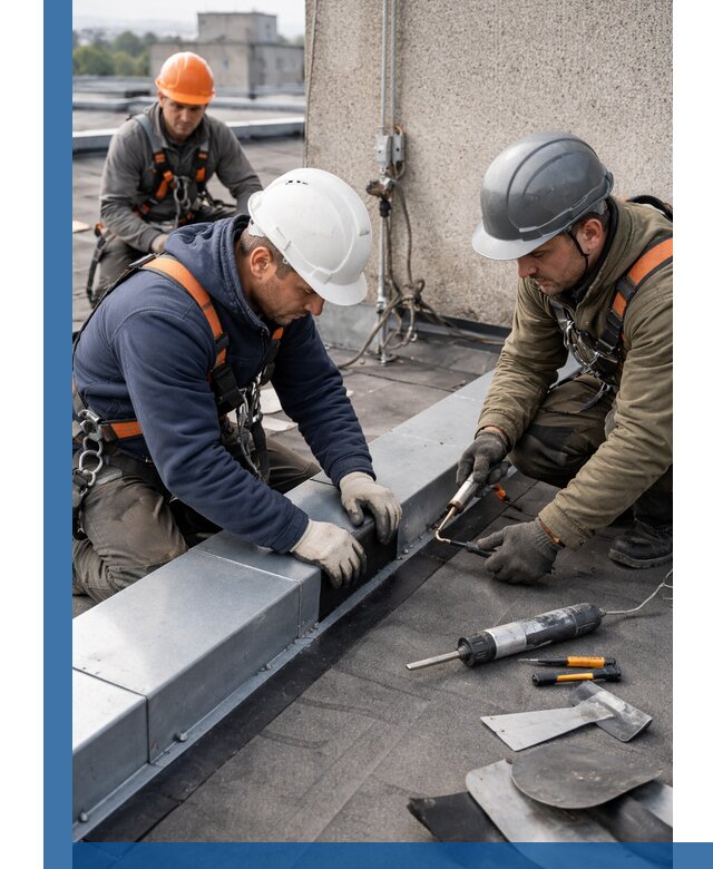 Ремонт кровельных примыканий в Реже профессионально