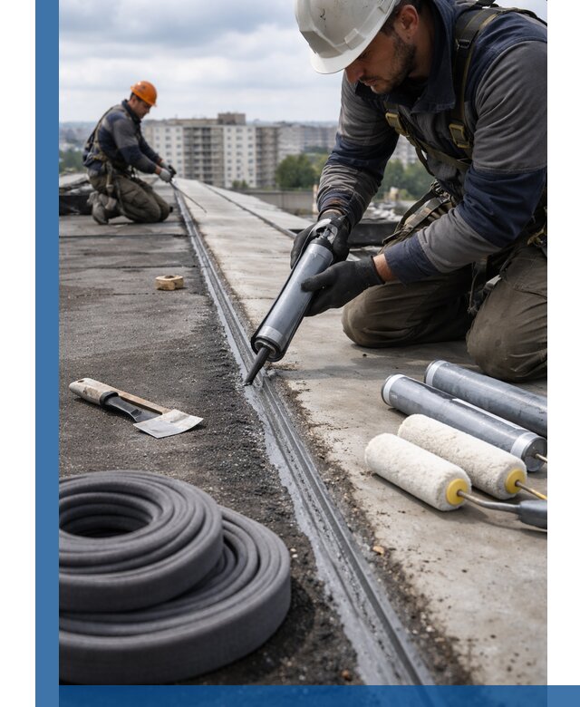 Герметизация швов кровли в Реже с гарантией герметичности