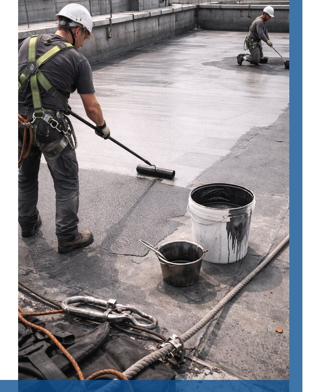 Гидроизоляция кровли жидкой резиной в Реже от 548 р. | ВЫСОТНИК-Реж