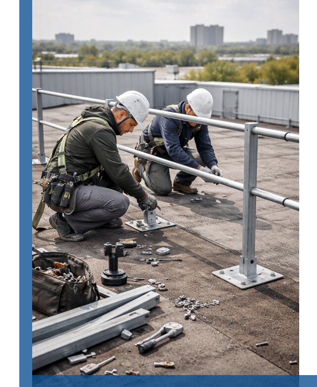 Монтаж кровельного ограждения в Реже под ключ с гарантией