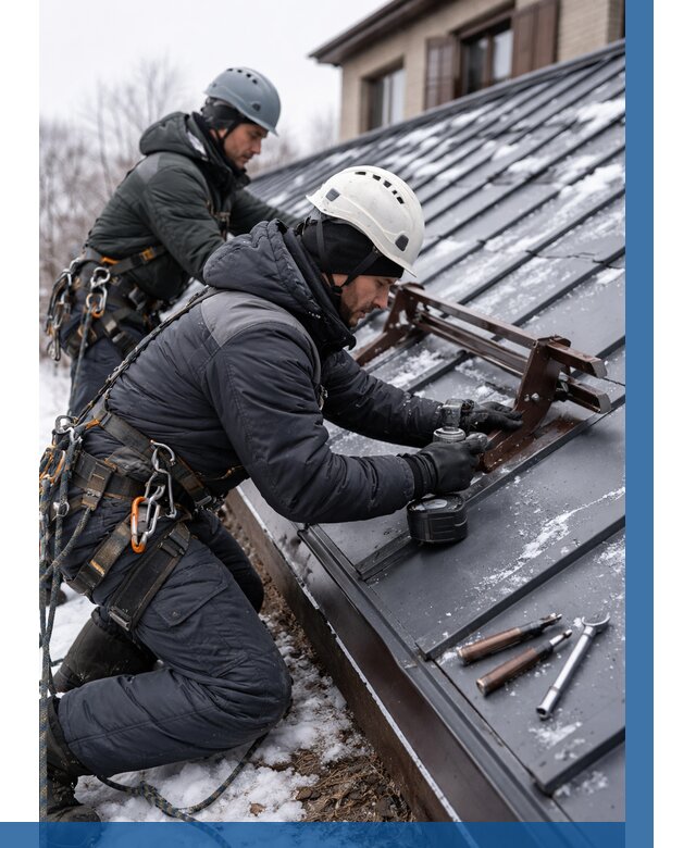 Монтаж снегозадержателей в Реже от 493 р. | ВЫСОТНИК-Реж