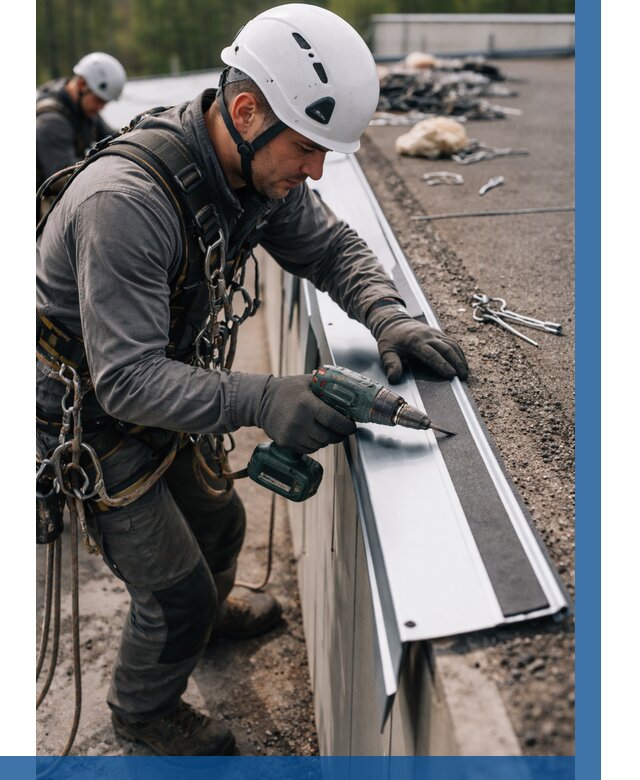 Монтаж капельника на кровле в Реже от 329 р. | ВЫСОТНИК-Реж