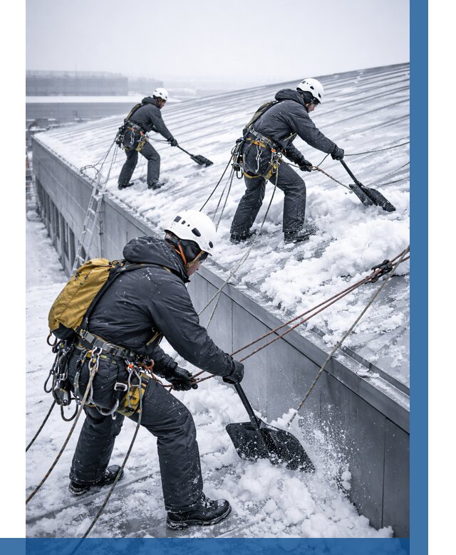 Очистка навесов от снега в Реже от 4929 р. | ВЫСОТНИК-Реж