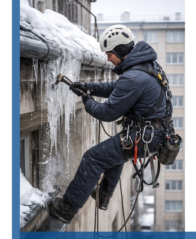 Удаление наледи и чистка водостоков в Реже оперативно и безопасно