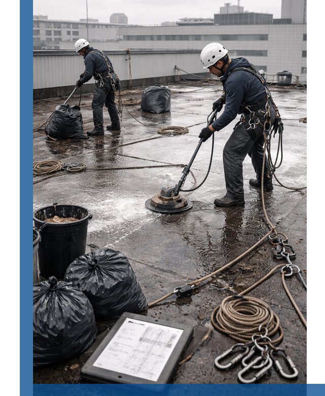 Плановая очистка кровли по графику в Реже для безопасности