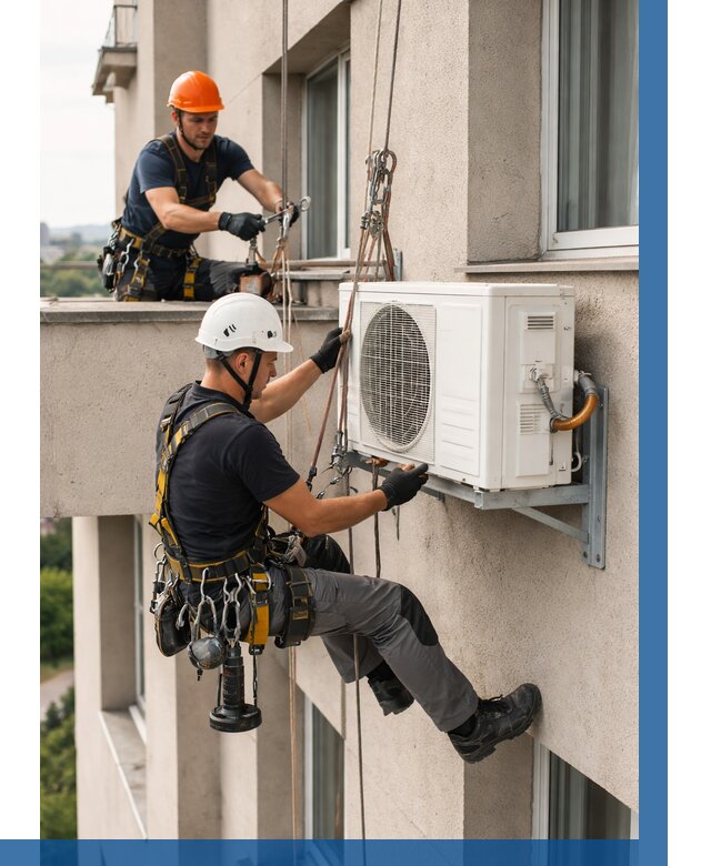 Монтаж внешнего блока кондиционера в Реже от 7119 р. | ВЫСОТНИК-Реж