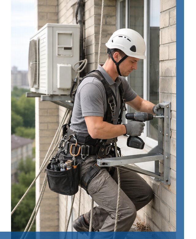 Установка кронштейнов кондиционера в Реже от 3834 р. | ВЫСОТНИК-Реж