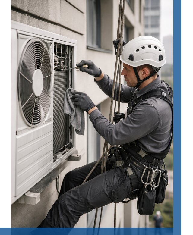 Обслуживание внешнего блока кондиционера в Реже от 2957 р.ВЫСОТНИК-Реж