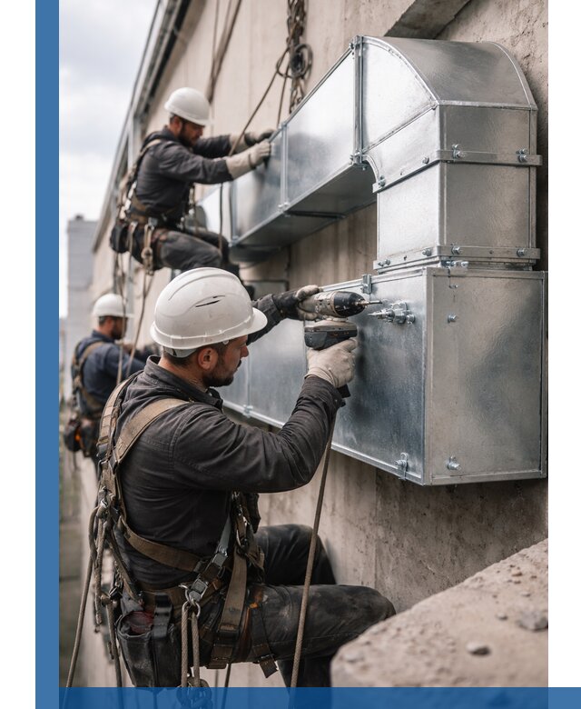 Профессиональный монтаж вентиляционных коробов в Реже под ключ