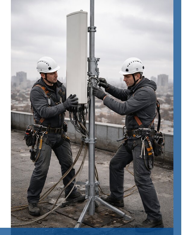 Монтаж антенн связи на крыше в Реже от 9310 р. | ВЫСОТНИК-Реж