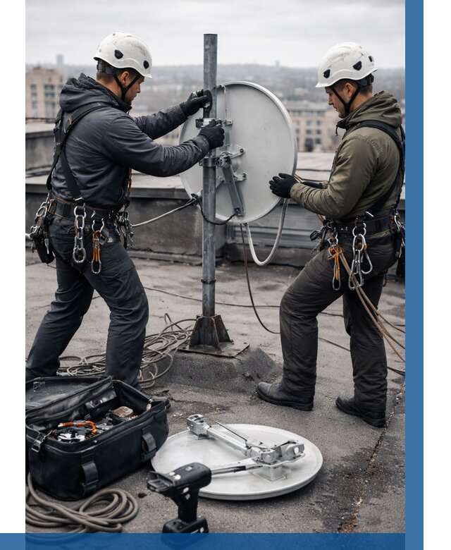 Демонтаж антенн на крыше в Реже от 4929 р. | ВЫСОТНИК-Реж