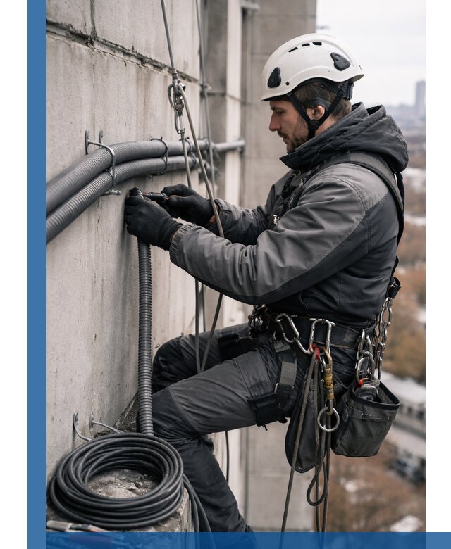 Профессиональный монтаж гофры для кабеля в Реже с гарантией