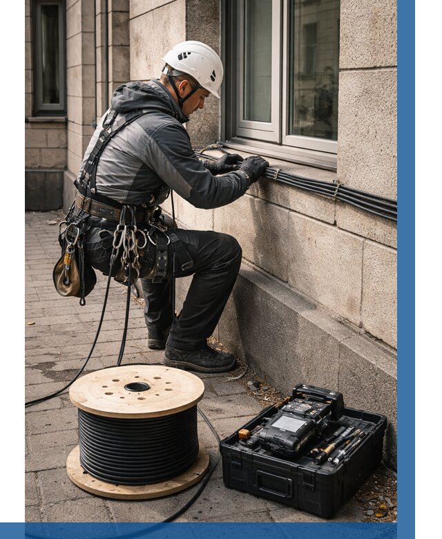 Прокладка оптоволоконного кабеля в Реже от 876 р. | ВЫСОТНИК-Реж