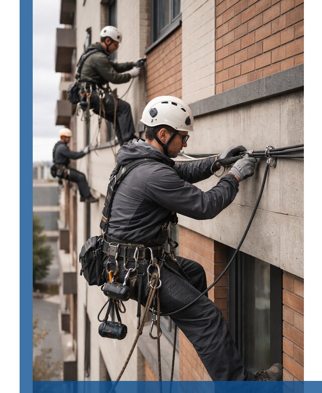 Крепление кабеля на фасаде монтаж и крепеж в Реже