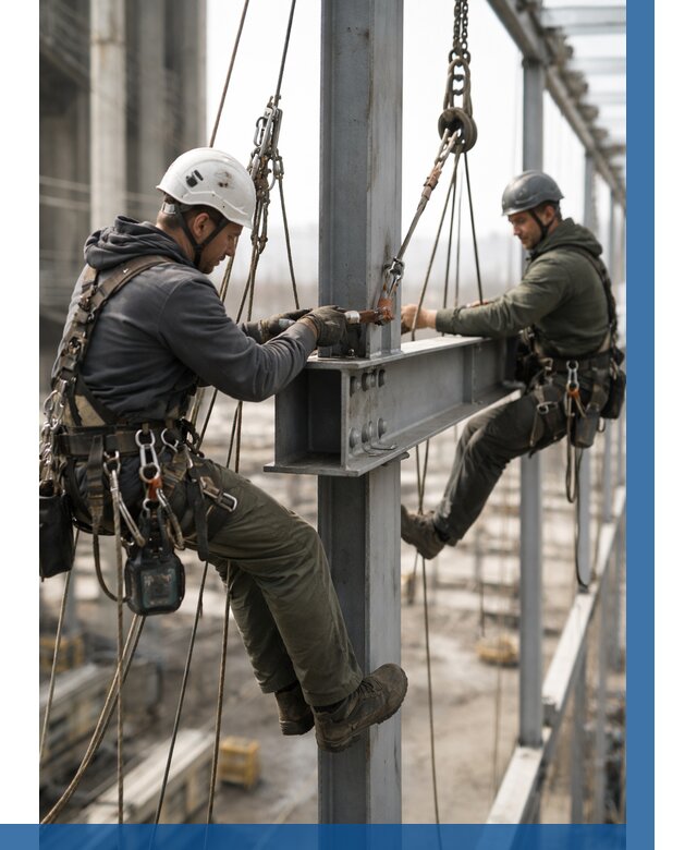 Монтаж металлоконструкций на высоте в Реже от 3834 р. | ВЫСОТНИК-Реж