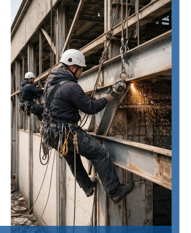 Демонтаж металлоконструкций на высоте в Реже от 7119р. |ВЫСОТНИК-Реж