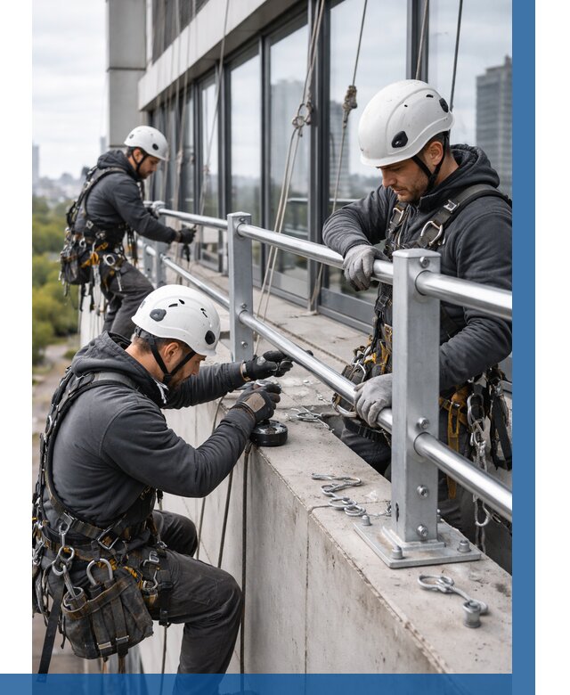 Монтаж ограждений на высоте в Реже, от 1314 р. | ВЫСОТНИК-Реж
