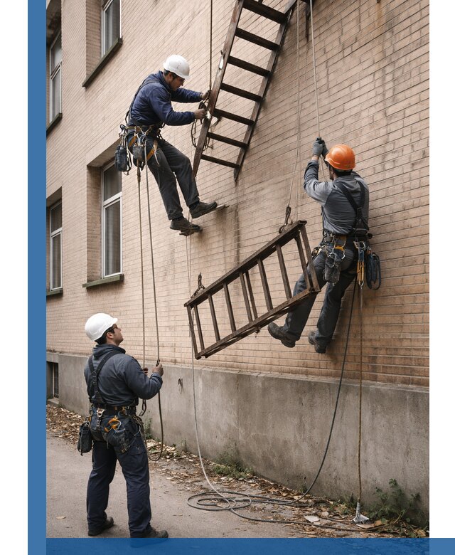 Демонтаж пожарной лестницы в Реже быстро и безопасно