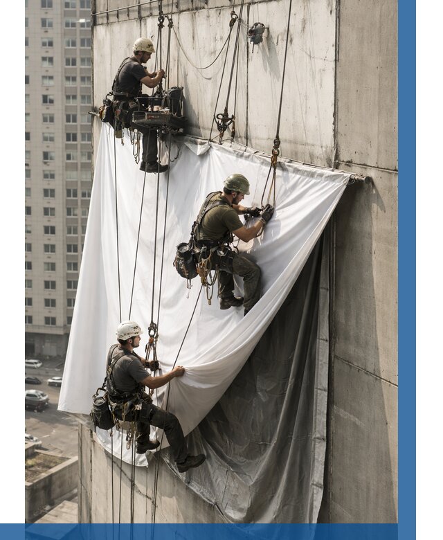 Замена баннерного полотна в Реже от 7119 р. | ВЫСОТНИК-Реж—заказать