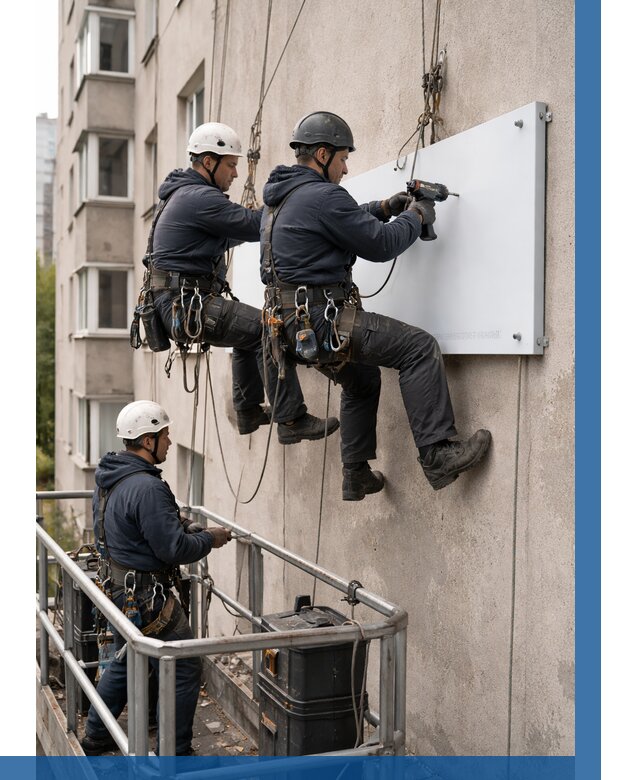 Монтаж табличек и указателей в Реже от 3834 р. | ВЫСОТНИК-Реж